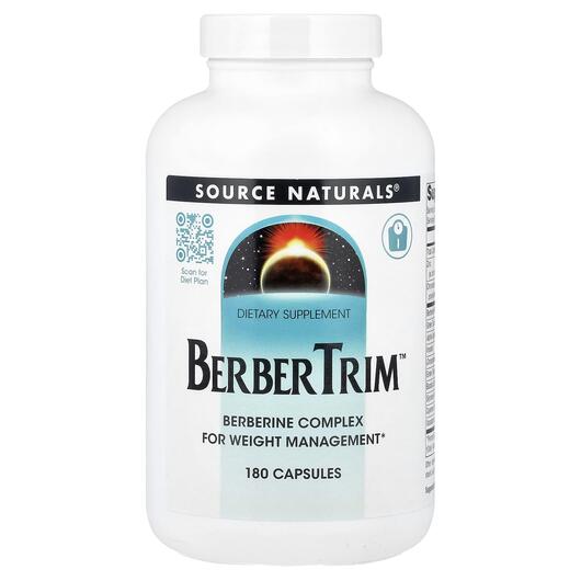 Основне фото товара Source Naturals, BerberTrim, Берберин, 180 капсул