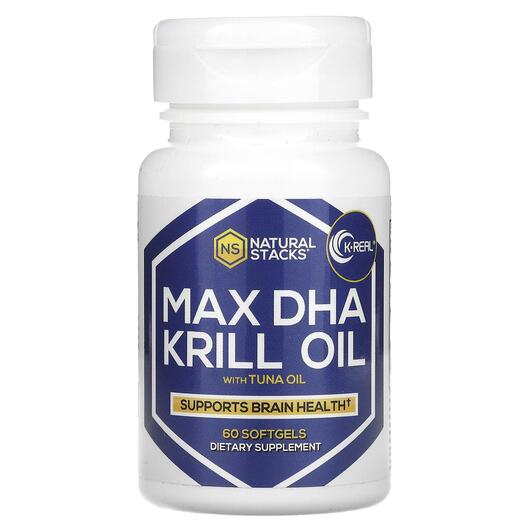 Основне фото товара Max DHA Krill Oil with Tuna Oil, Олія Антарктичного Кріля, 60 кап