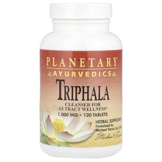 Основне фото товара Ayurvedics Triphala 1000 mg, Трифала, 120 таблеток