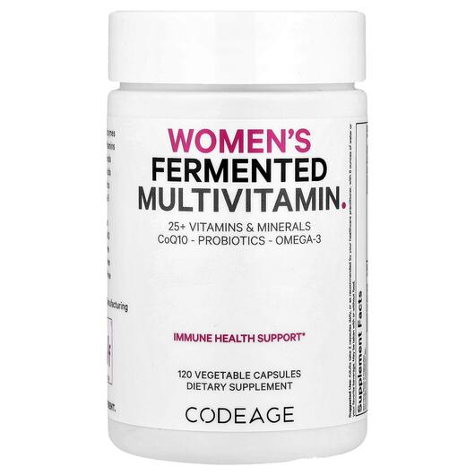 Основне фото товара Fermented Women's Multivitamin, Вітаміни для жінок, 120 капс