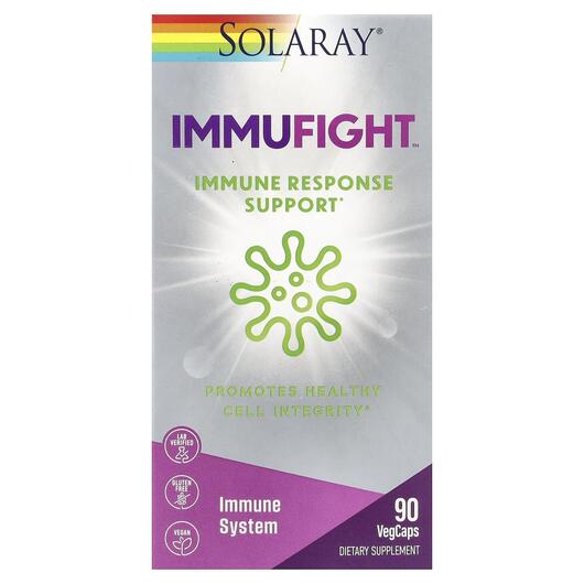 Основне фото товара Solaray, ImmuFight Immune, Комплекс для імунітету, 90 капсул