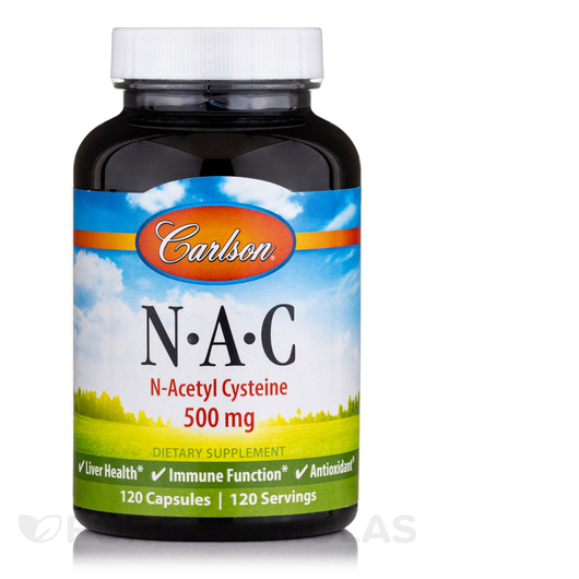 Основне фото товара NAC N-Acetyl Cysteine 500 mg, N-ацетилцистеїн, 120 капсул
