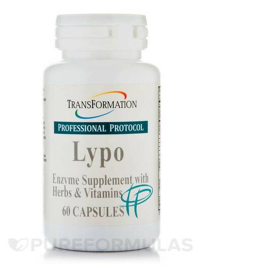 Основне фото товара Transformation Enzymes, Lypo, Ферменти, 60 капсул