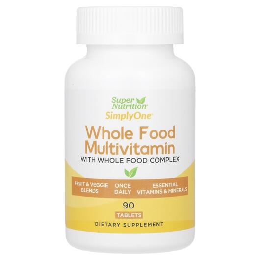 Основне фото товара SimplyOne Whole Food Multivitamin, Мультивітаміни, 90 таблеток
