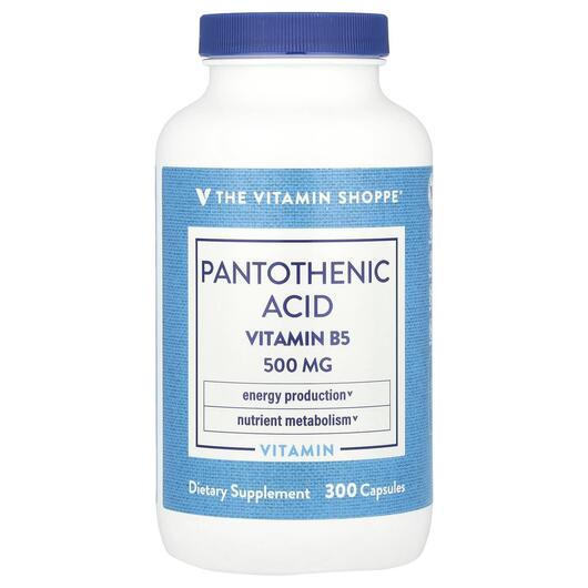 Основне фото товара Pantothenic Acid Vitamin B5, Вітамін B, 300 капсул