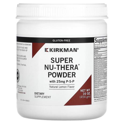Основне фото товара Super Nu-Thera Powder with P-5-P Natural Lemon, Мультивітаміни, 4
