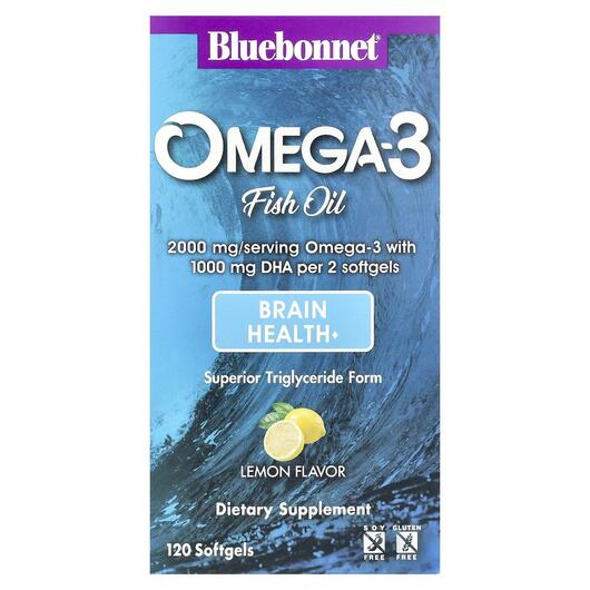 Основне фото товара Natural Omega-3 Brain Formula, Риб'ячий жир Омега-3, 120 кап