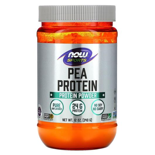 Основне фото товара NOW, Pea Protein, Гороховий Протеїн, 340 г