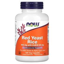 Red Yeast Rice Красный дрожжевой рис NOW 120 капсул