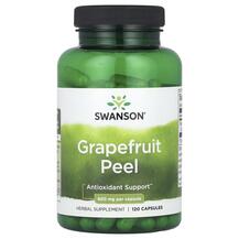 Грейпфрут Grapefruit Peel 600 mg Swanson 120 капсул