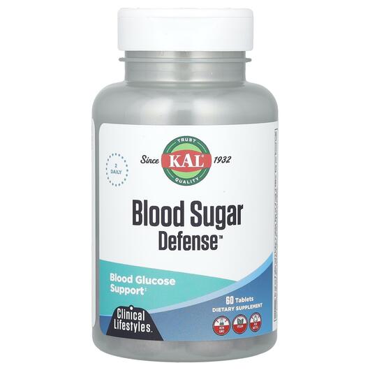 Основне фото товара KAL, Blood Sugar Defense, Підтримка рівня цукру, 60 таблеток