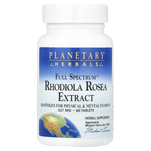 Основне фото товара Rhodiola Rosea Extract Full Spectrum 327 mg, Родіола, 60 таблеток