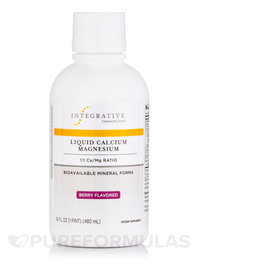 Основне фото товара Liquid Calcium Magnesium 1:1 Berry Flavored, Кальцій Магній, 480 