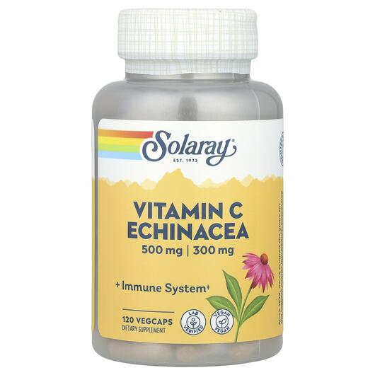 Основне фото товара Vitamin C Echinacea 500, Вітамін C з ехінацеєю 500 мг, 120 цукеро