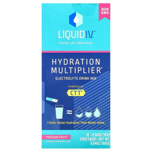 Основне фото товара Liquid I.V., Hydration Multiplier, Електроліти, 10 шт