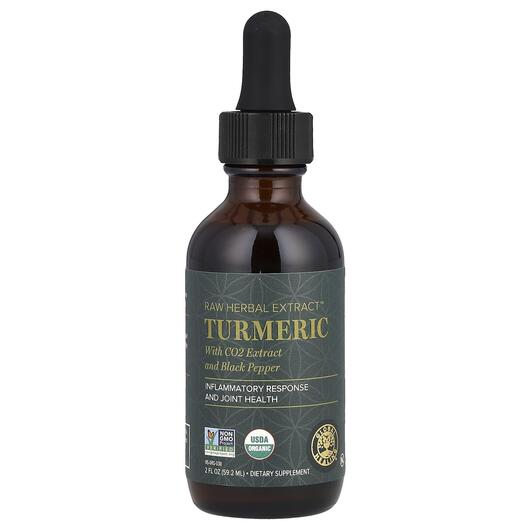 Основне фото товара Raw Herbal Extract Turmeric, Екстракт кореня куркуми, 59.2 мл