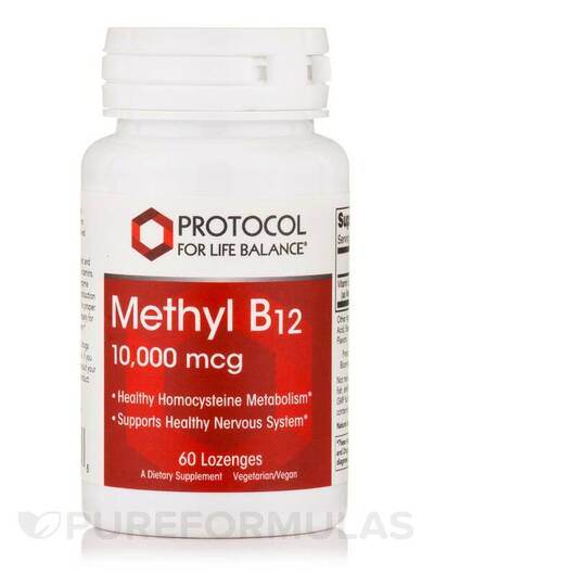Основне фото товара Methyl B12 10000 mcg, Метилкобаламін B12, 60 таблеток