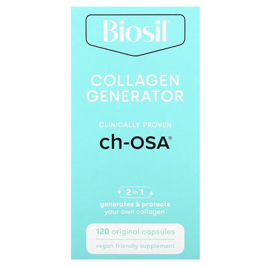 Основне фото товара BioSil, ch-OSA Collagen Generator, Генератор колагену, 120 капсул