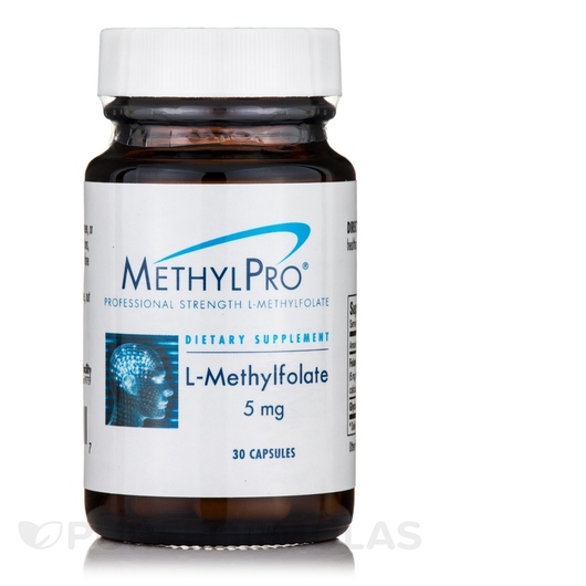 Основне фото товара MethylPro, L-Methylfolate 5 mg, Метилфолат, 30 капсул