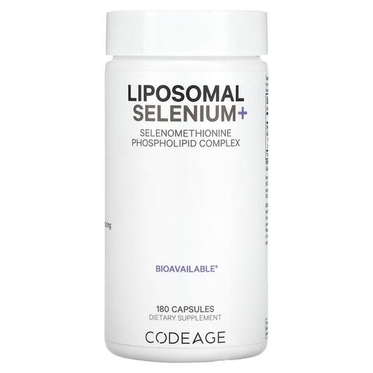 Основне фото товара CodeAge, Liposomal Selenium, Селен, 180 капсул