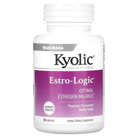 Основне фото товара Kyolic, Estro-Logic, Підтримка естрогену, 60 капсул