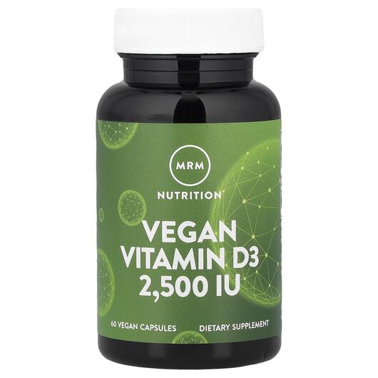 Основне фото товара Vegan Vitamin D3 2500 IU 60, Веганські Вітамін D3 2500 IU, 60 кап