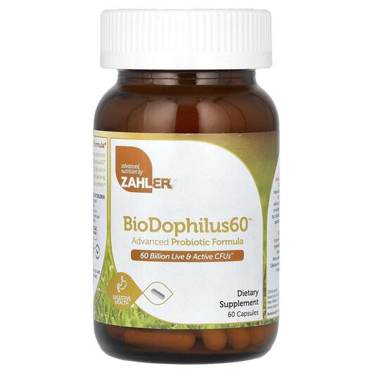 Основне фото товара Zahler, BioDophilus60 Probiotic, Пробіотики, 60 капсул
