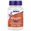 Фото товару NOW, Astaxanthin 4 mg, Астаксантин 4 мг, 60 капсул