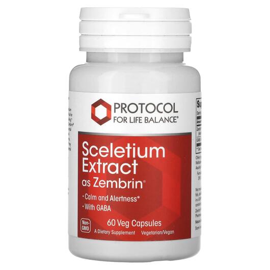 Основне фото товара Protocol for Life Balance, Sceletium Extract, Канна, 60 капсул