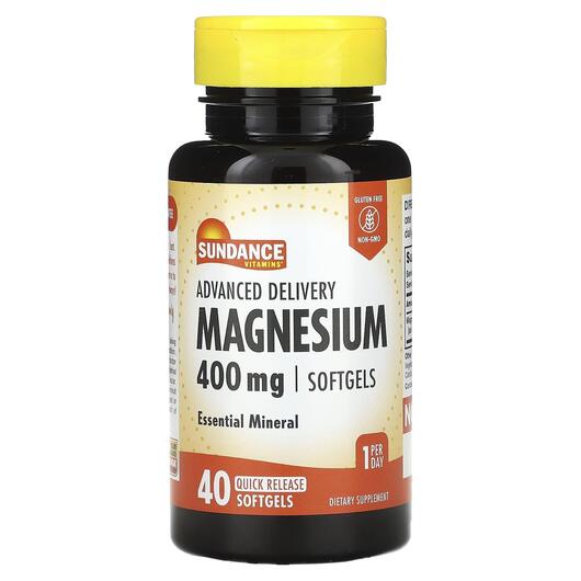 Основне фото товара Advanced Delivery Magnesium 400 mg, Магній, 40 капсул