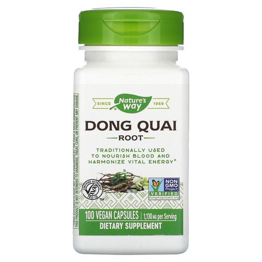 Основне фото товара Dong Quai Root 565 mg, Донг Квай 565 мг Корінь, 100 капсул