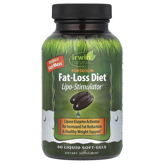 Основне фото товара Irwin Naturals, Forskolin Fat-Loss Diet, Форсколін, 60 капсул