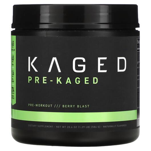 Основне фото товара PRE-KAGED Premium Pre-Workout Berry, Передтренувальний комплекс, 