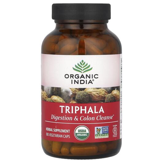 Основне фото товара Organic India, Triphala, Трифала, 180 капсул