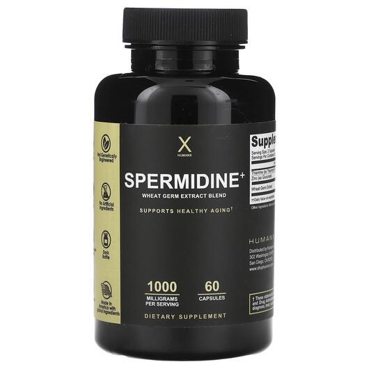 Основне фото товара HumanX, Spermidine+, Спермідин, 60 капсул