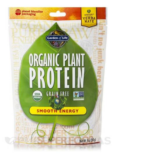 Основне фото товара Organic Plant Protein Smooth Energy Powder, Органічний Протеїн, 2