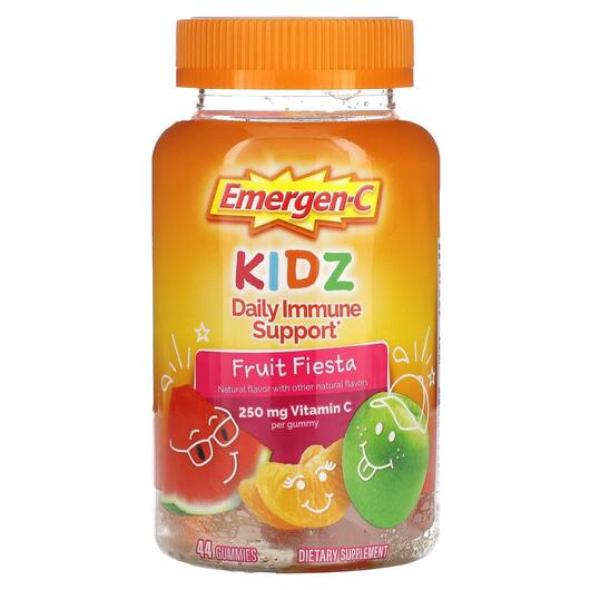 Основне фото товара Kids Daily Immune Support Fruit Fiesta, Підтримка імунітету, 44 т