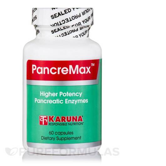 Основне фото товара Karuna Health, PancreMax, Ферменти, 60 капсул