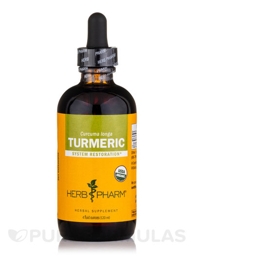 Основне фото товара Herb Pharm, Turmeric, Екстракт кореня куркуми, 120 мл