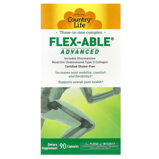 Основне фото товара Flex Able Advanced Includes Glucosamine Bioactive, Колаген, 90 ка