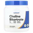 Фото товару Nutricost, Choline Bitartrate Unflavored, Вітамін B4 Холін, 500 г