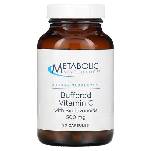 Основне фото товара Buffered Vitamin C with Bioflavonoids 500 mg, Вітамін C, 100 капс