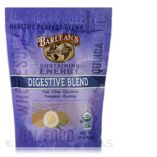 Основне фото товара Organic Digestive Blend Flax Chia Coconut Pumpkin, Насіння Чіа, 3