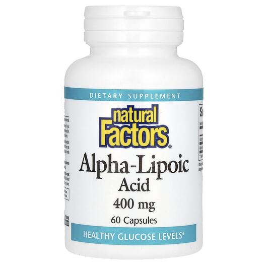 Основное фото товара Альфа-липоевая кислота, Alpha-Lipoic Acid 400 mg, 60 капсул