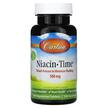 Фото товару Carlson, Niacin-Time 500 mg, Вітамін B3 Ніацин, 100 таблеток