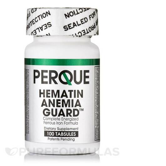 Основне фото товара Perque, Hematin Anemia Guard, Кардіо комплекс, 100 Tables