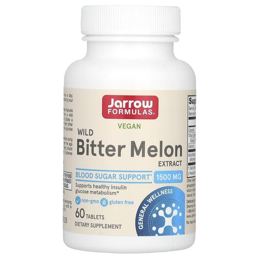 Основне фото товара Jarrow Formulas, Wild Bitter Melon, Гірка диня, 60 таблеток