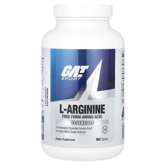 Основне фото товара GAT, L-Arginine, L-Аргінін, 180 таблеток