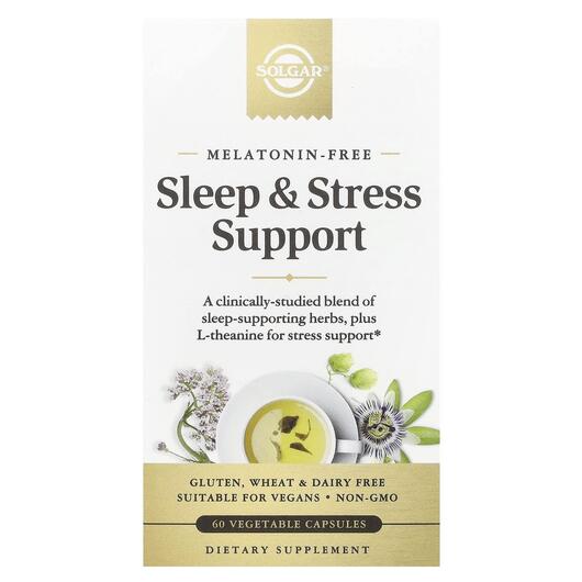 Основне фото товара Sleep & Stress Support, Підтримка здорового сну, 60 капсул