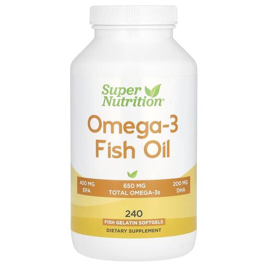 Основне фото товара Omega-3 Fish Oil, Риб'ячий жир Омега-3, 240 капсул